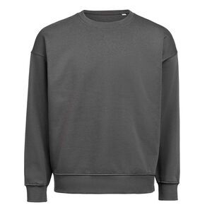 Untagged Movement Mens Crew Neck Loose Fit Sweatshirt / Charcoal